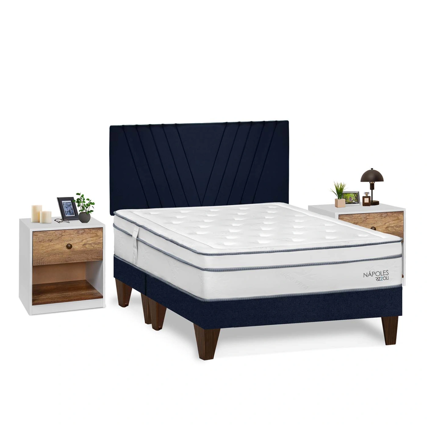 DORMITORIO EUROPEO RIZZOLI NAPOLES KING + VELADOR MUNDIAL - 2