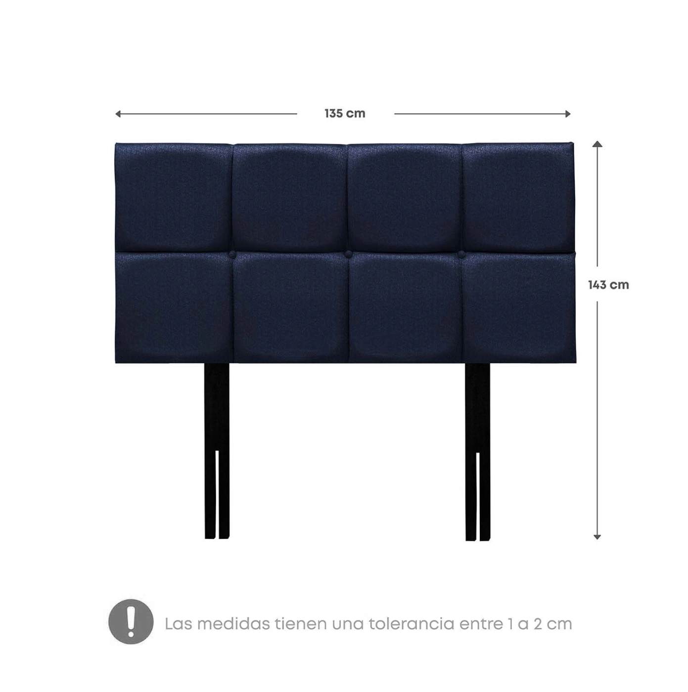 DORMITORIO EUROPEO RIZZOLI NAPOLES 2 PLAZAS + VELADOR MUNDIAL - 9