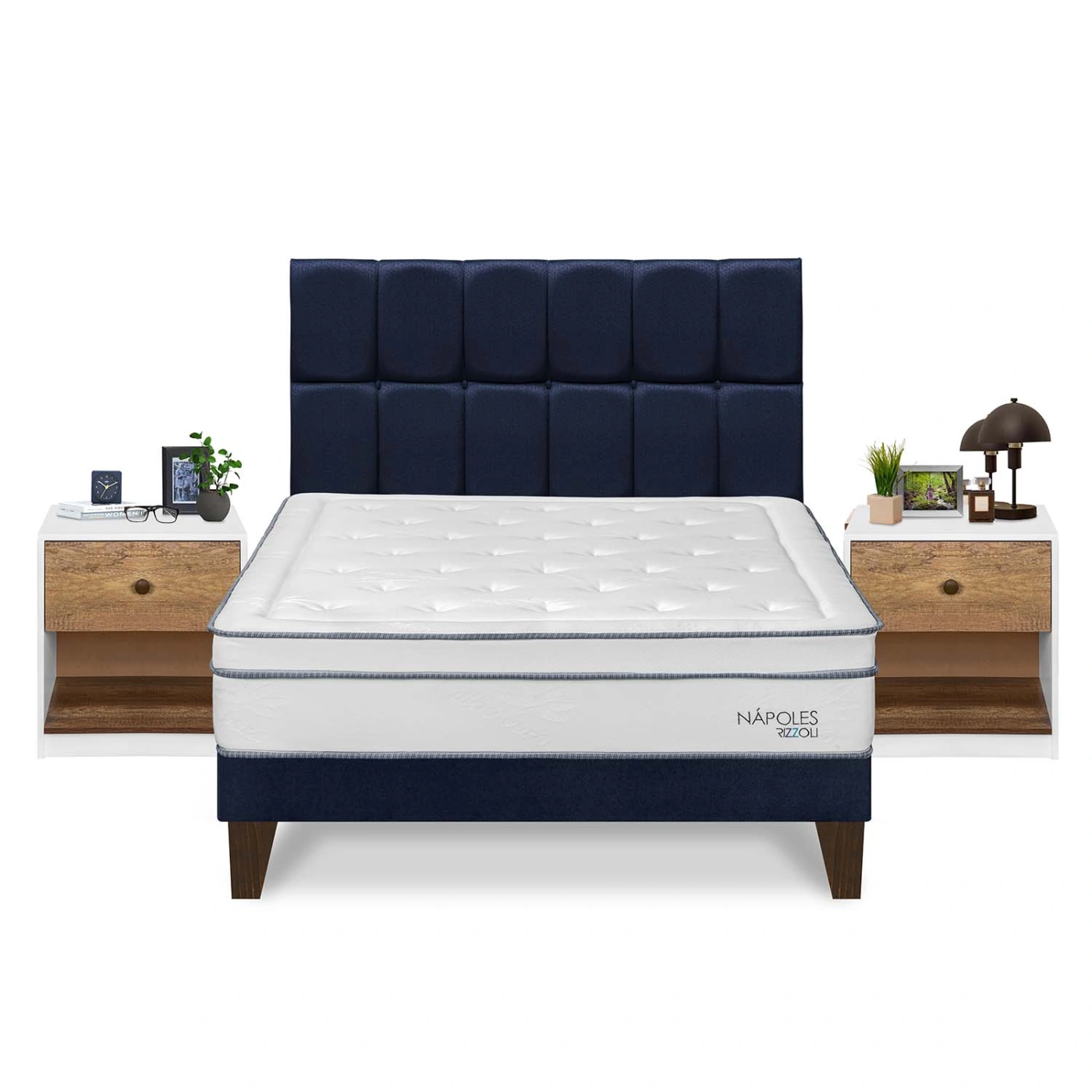 DORMITORIO EUROPEO RIZZOLI NAPOLES KING + VELADOR MUNDIAL - 1