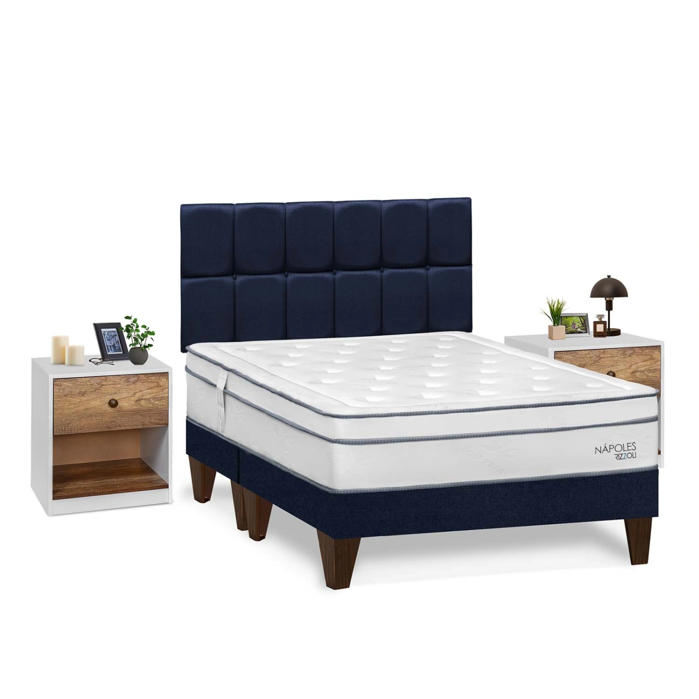 DORMITORIO EUROPEO RIZZOLI NAPOLES KING + VELADOR MUNDIAL - 2