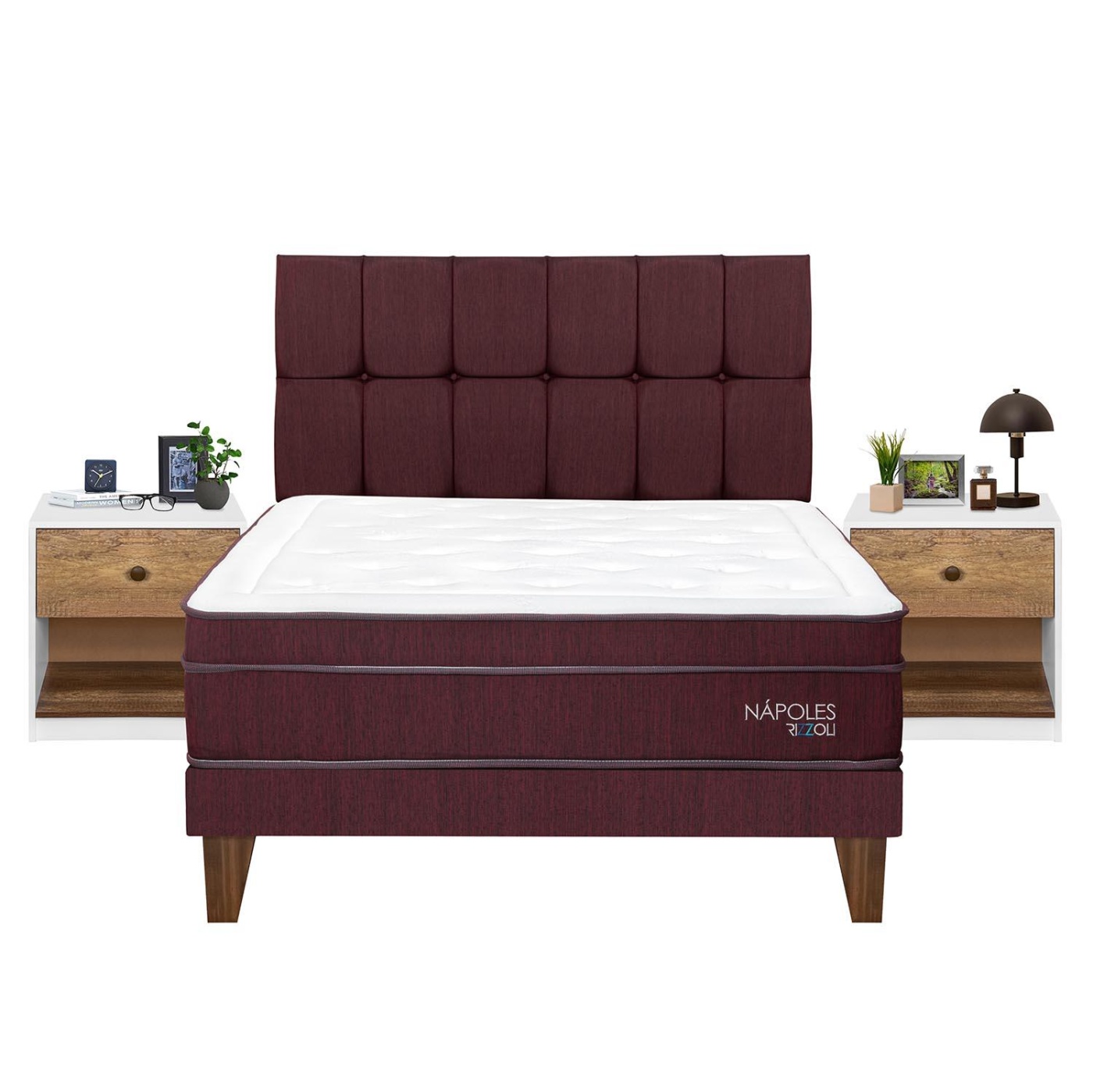DORMITORIO EUROPEO RIZZOLI NAPOLES KING + VELADOR MUNDIAL - 2