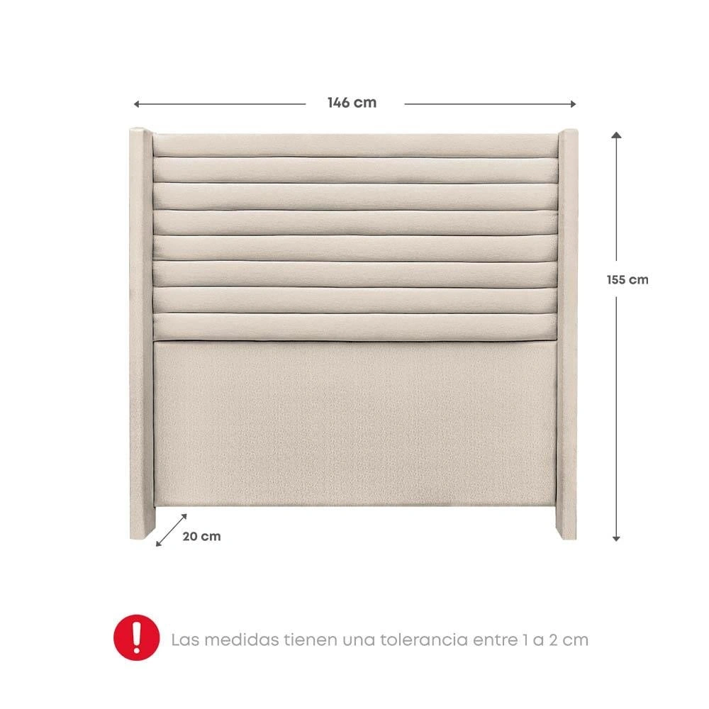 DORMITORIO EUROPEO RIZZOLI FIRENZE 2 PLAZAS BEIGE - 8
