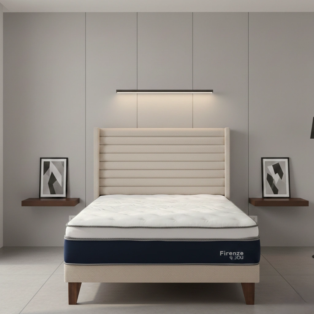 DORMITORIO EUROPEO RIZZOLI FIRENZE QUEEN BEIGE - 1