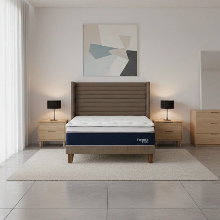DORMITORIO EUROPEO RIZZOLI FIRENZE KING MARRON - 1