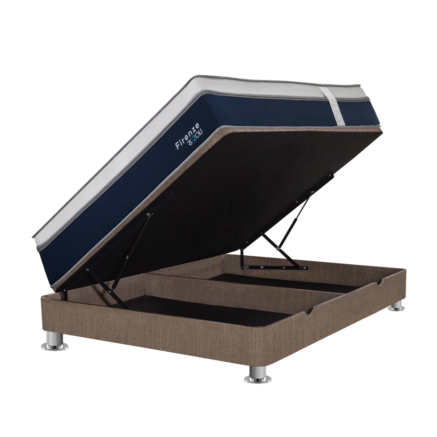 CAMA BOXET RIZZOLI FIRENZE MARRON 2 PLAZAS MARRÓN - 1