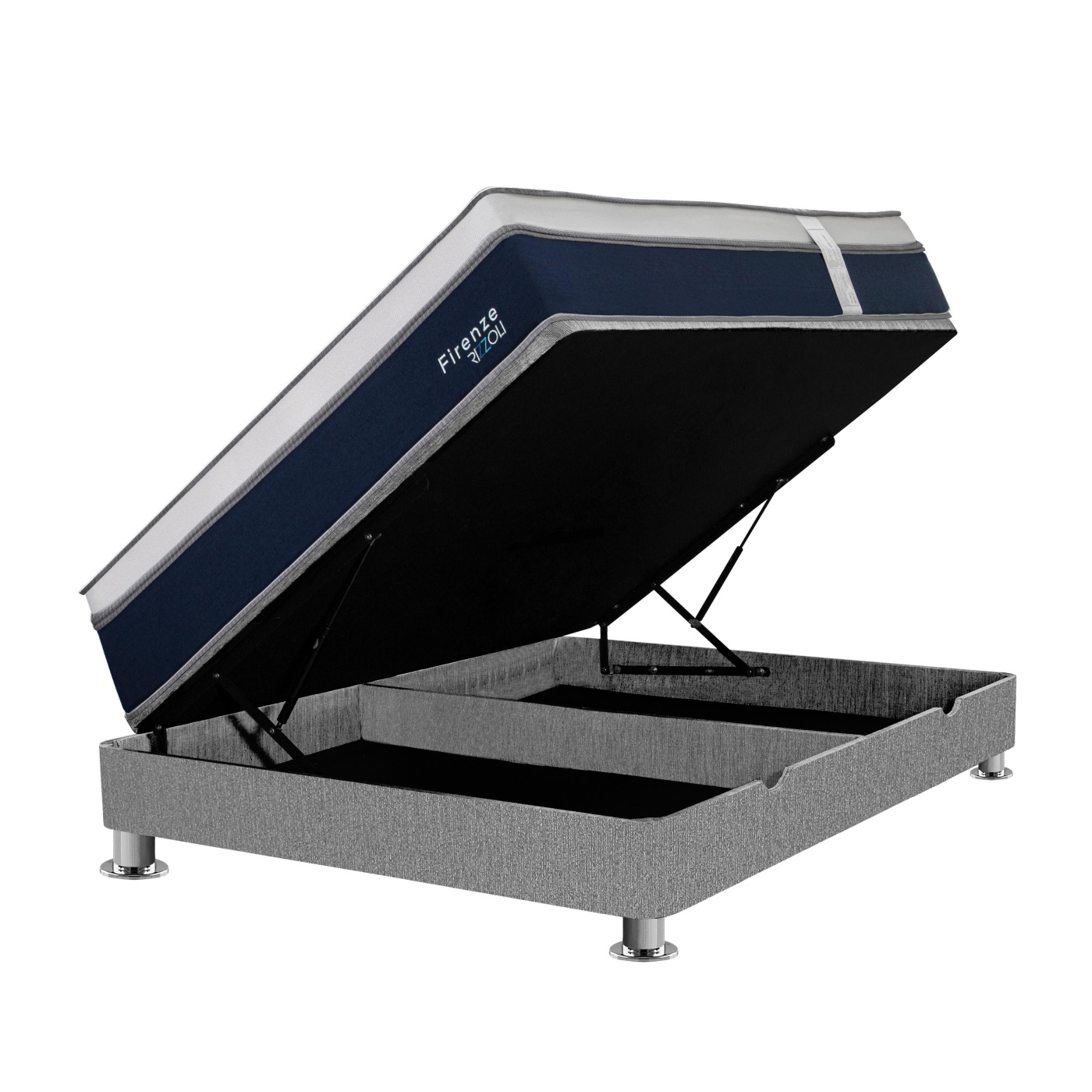 CAMA BOXET RIZZOLI FIRENZE 2 PLAZAS PLATA - 1
