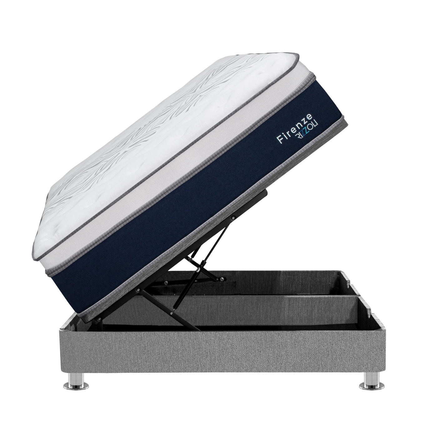 CAMA BOXET RIZZOLI FIRENZE 2 PLAZAS PLATA - 2