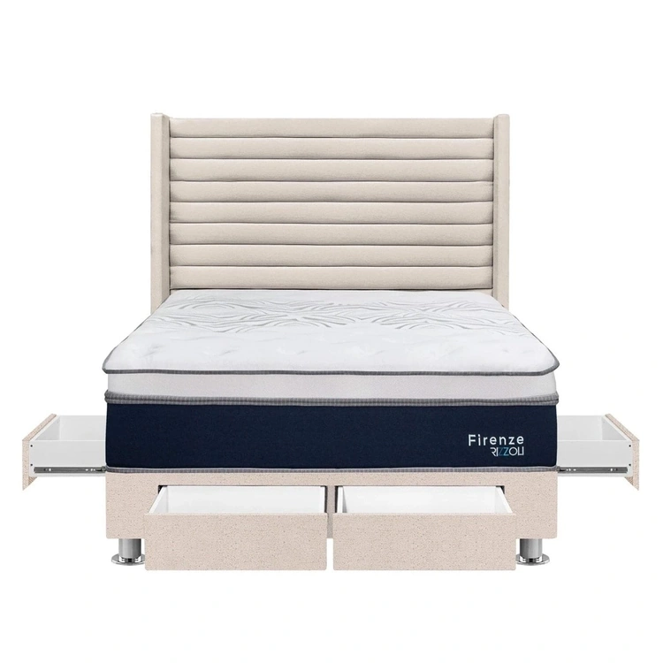 DORMITORIO RIZZOLI FIRENZE 2 PLAZAS CON CAJONES BEIGE - 2