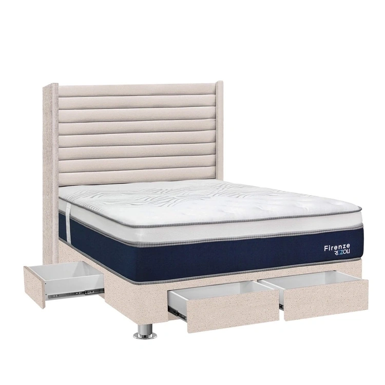 DORMITORIO RIZZOLI FIRENZE 2 PLAZAS CON CAJONES BEIGE - 3