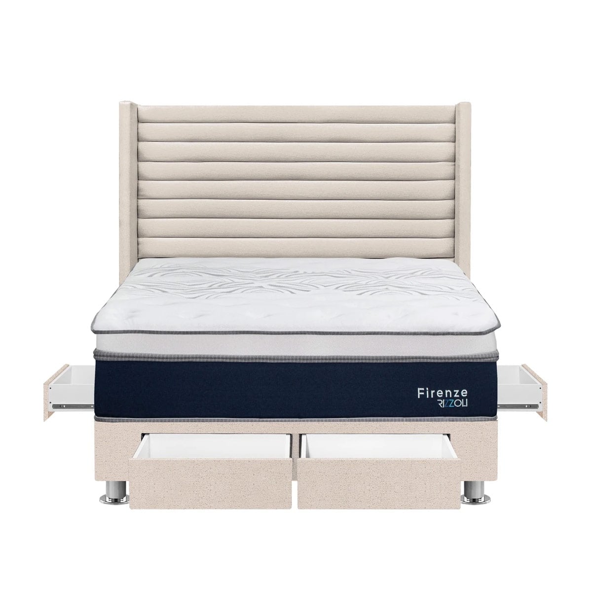 DORMITORIO RIZZOLI FIRENZE QUEEN CON CAJONES BEIGE - 2