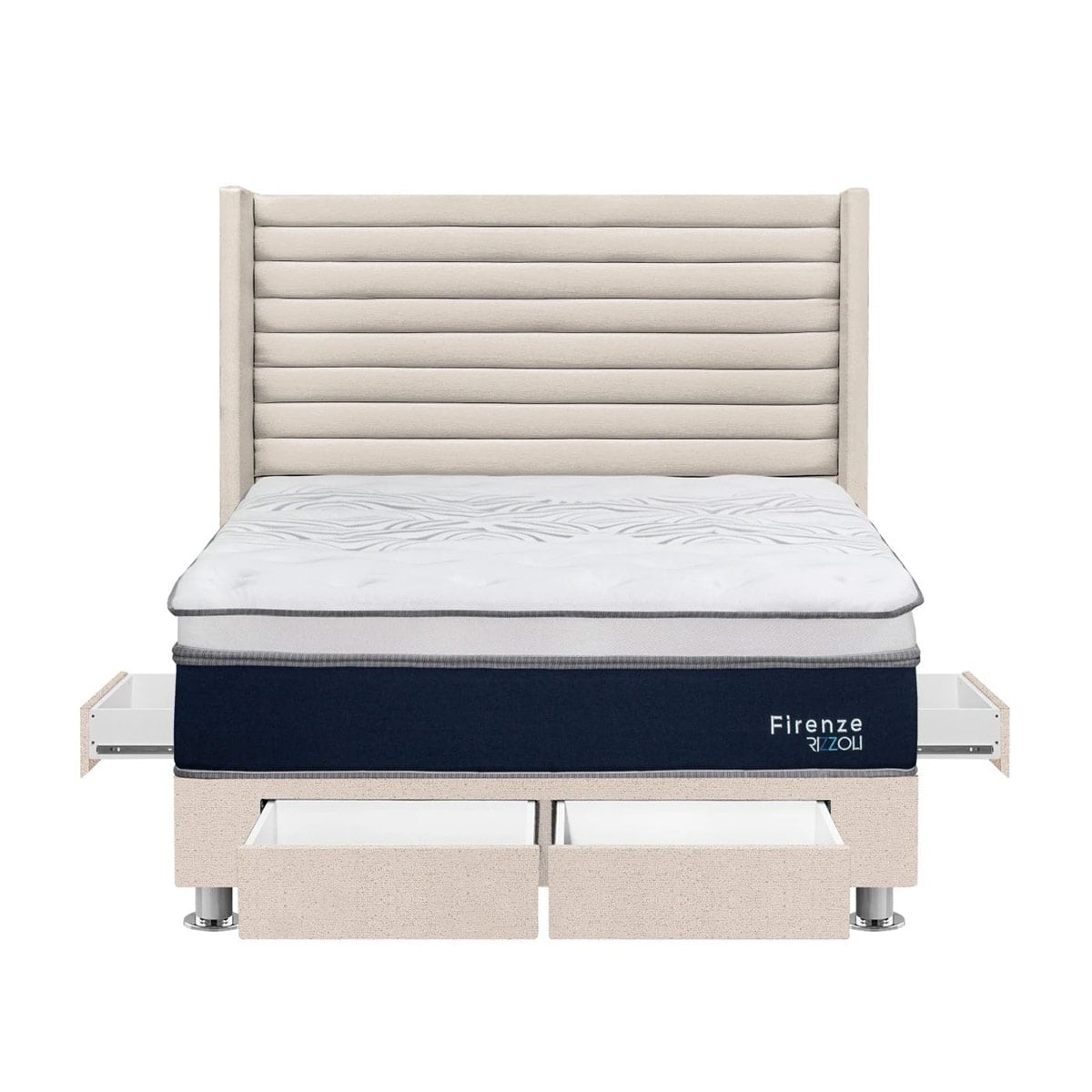 DORMITORIO RIZZOLI FIRENZE KING CON CAJONES BEIGE - 2