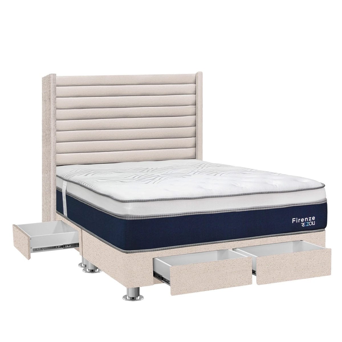 DORMITORIO RIZZOLI FIRENZE KING CON CAJONES BEIGE - 3