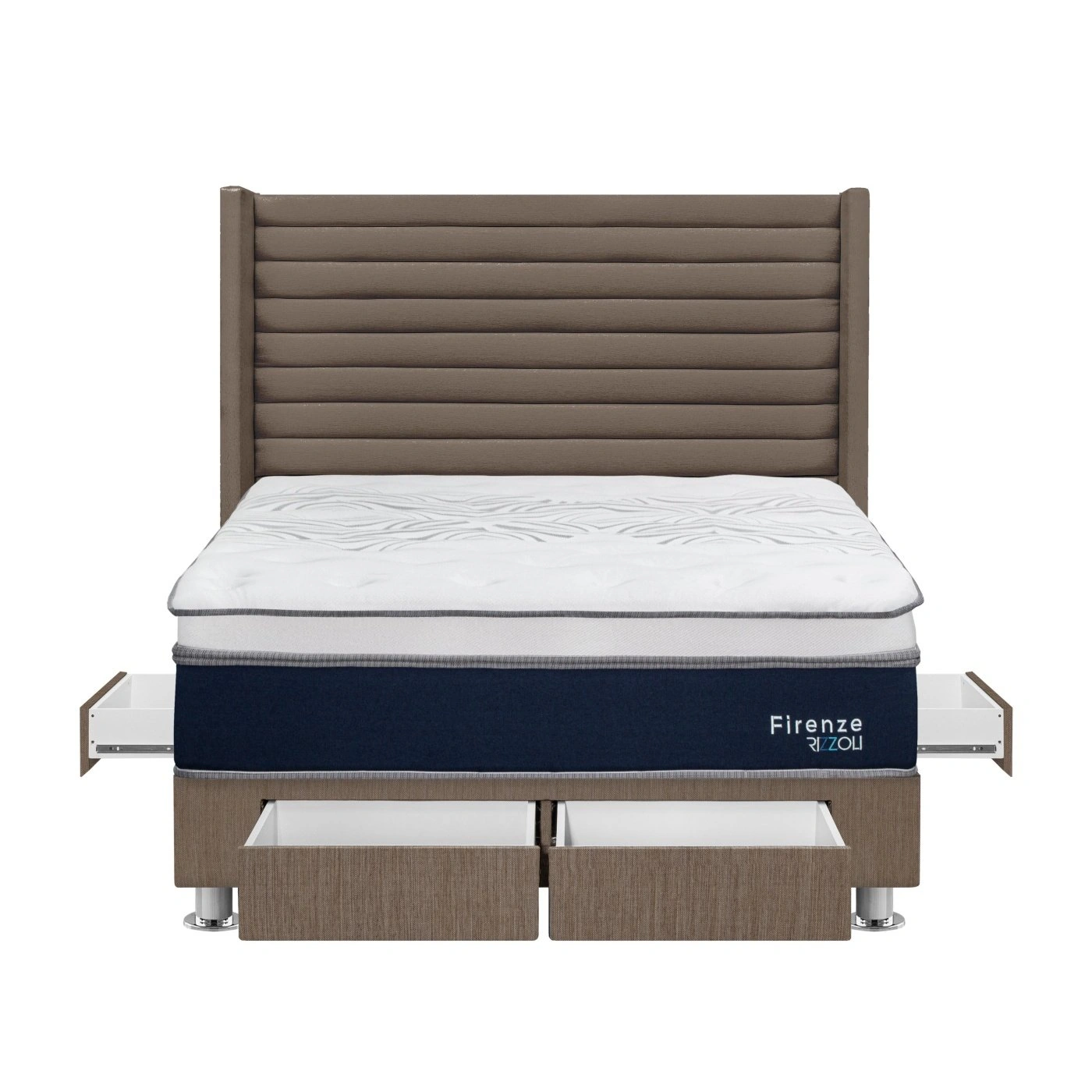 DORMITORIO RIZZOLI FIRENZE QUEEN CON CAJONES MARRON - 2