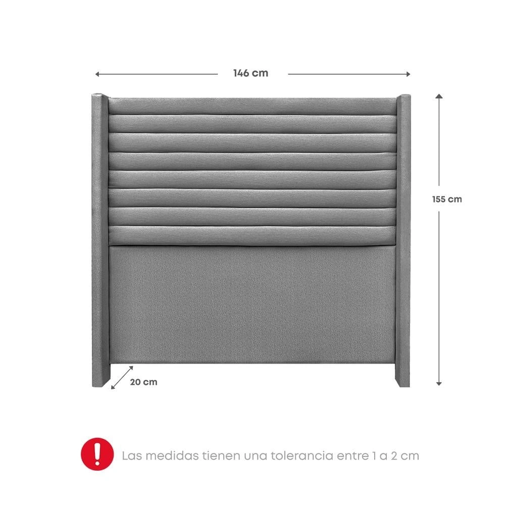 DORMITORIO EUROPEO RIZZOLI FIRENZE 2 PLAZAS PLATA + VELADOR MUNDIAL - 9