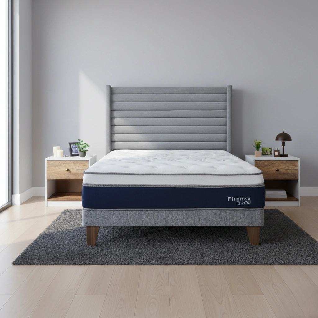 DORMITORIO EUROPEO RIZZOLI FIRENZE QUEEN PLATA + VELADOR MUNDIAL - 1