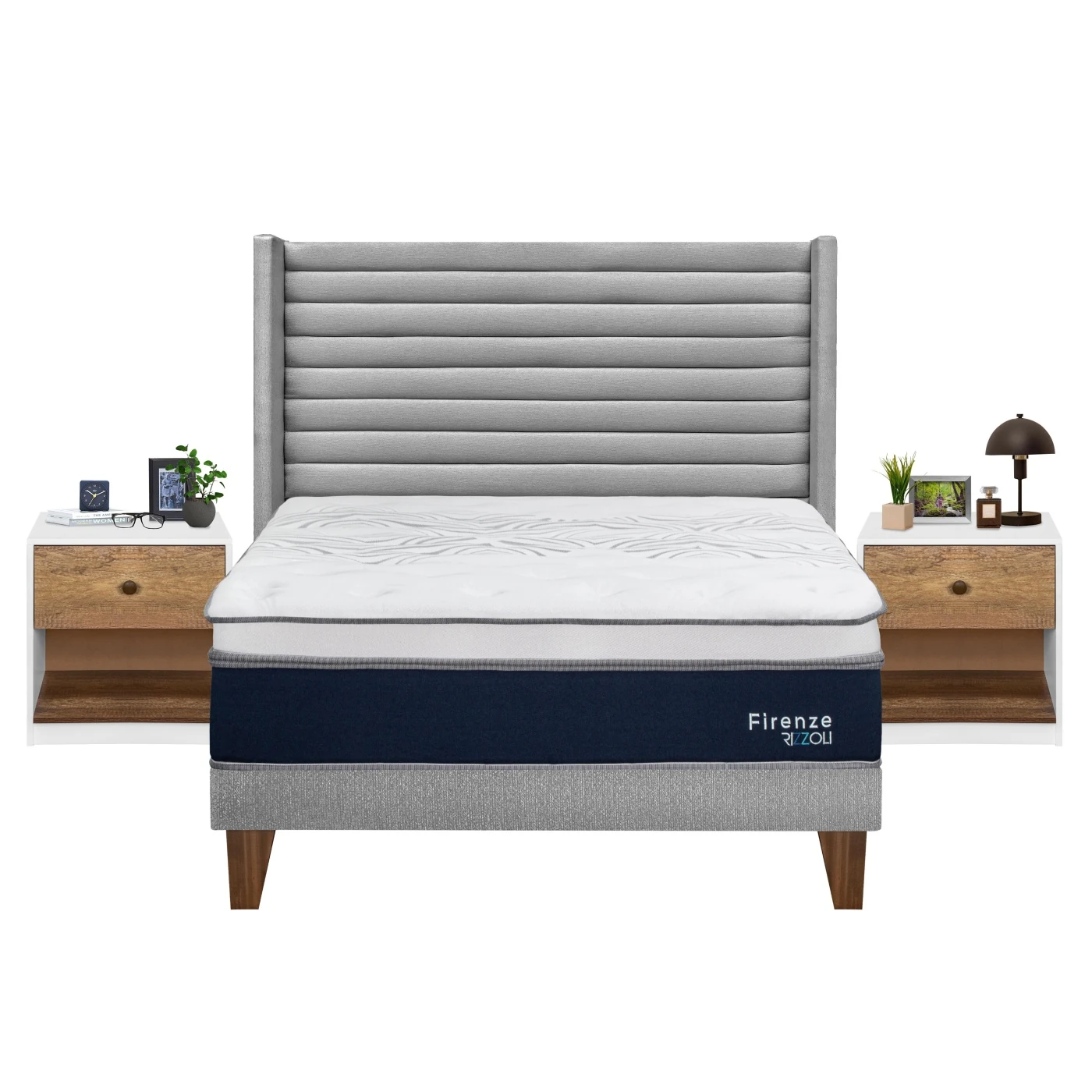 DORMITORIO EUROPEO RIZZOLI FIRENZE QUEEN PLATA + VELADOR MUNDIAL - 3