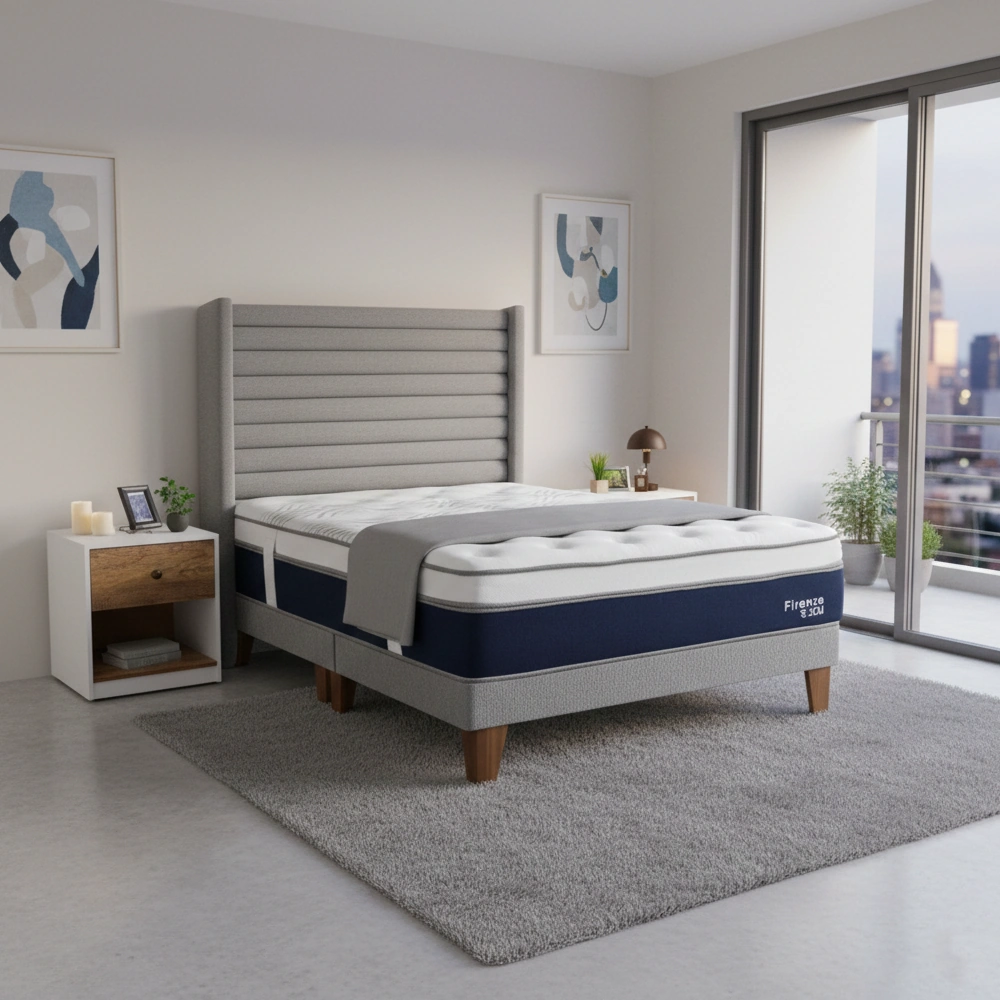 DORMITORIO EUROPEO RIZZOLI FIRENZE KING PLATA + VELADOR MUNDIAL - 1