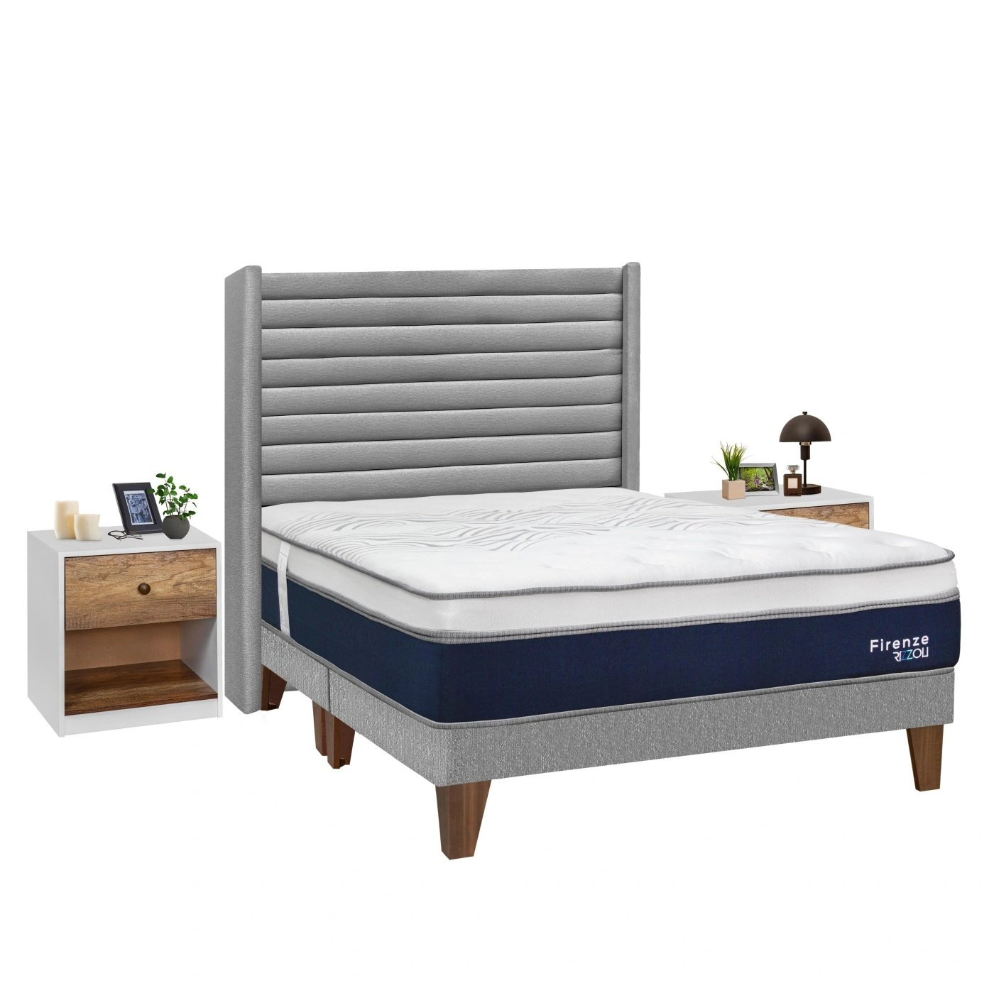 DORMITORIO EUROPEO RIZZOLI FIRENZE KING PLATA + VELADOR MUNDIAL - 2