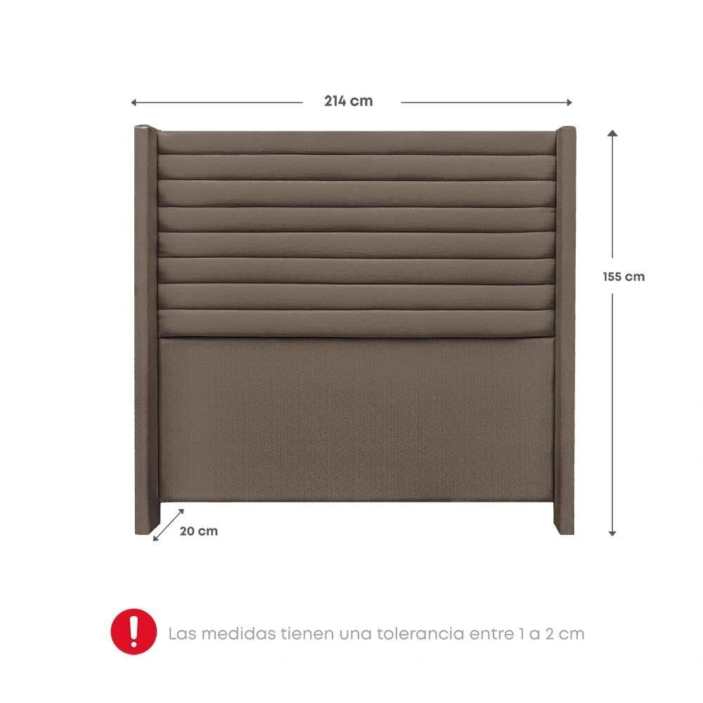 DORMITORIO EUROPEO RIZZOLI FIRENZE KING MARRON + VELADOR MUNDIAL - 9