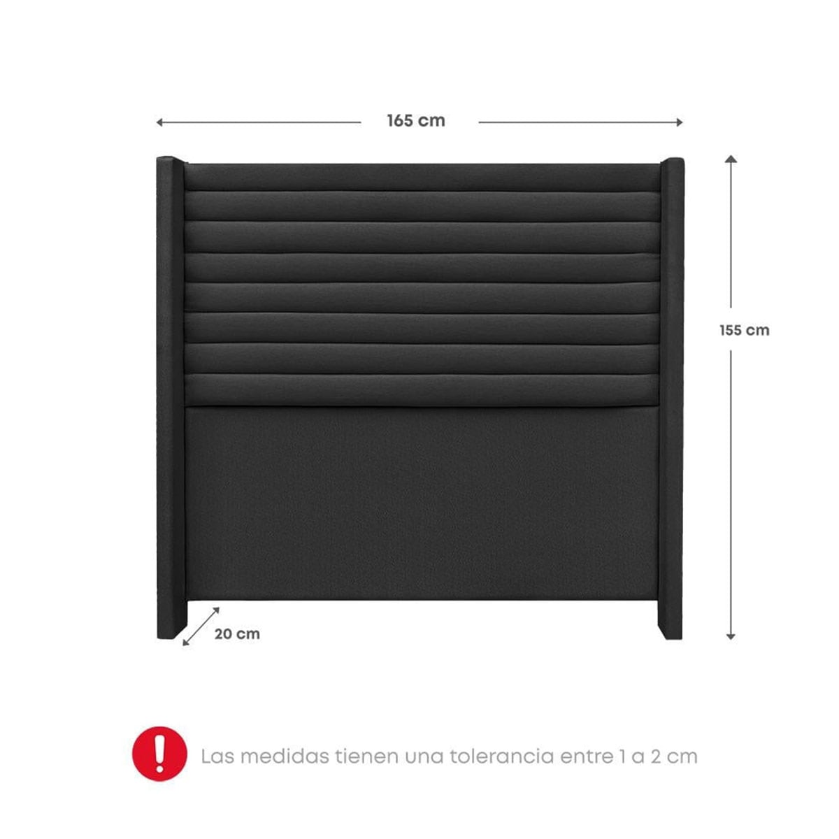 DORMITORIO RIZZOLI FIRENZE QUEEN CON CAJONES GRIS + VELADOR MUNDIAL - 8