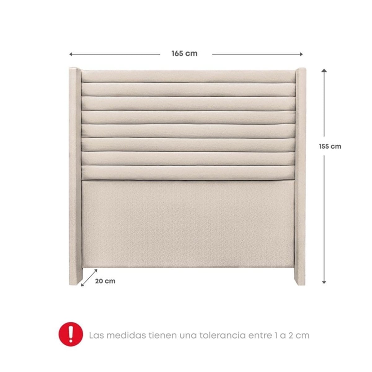 DORMITORIO RIZZOLI FIRENZE QUEEN CON CAJONES BEIGE + VELADOR MUNDIAL - 9
