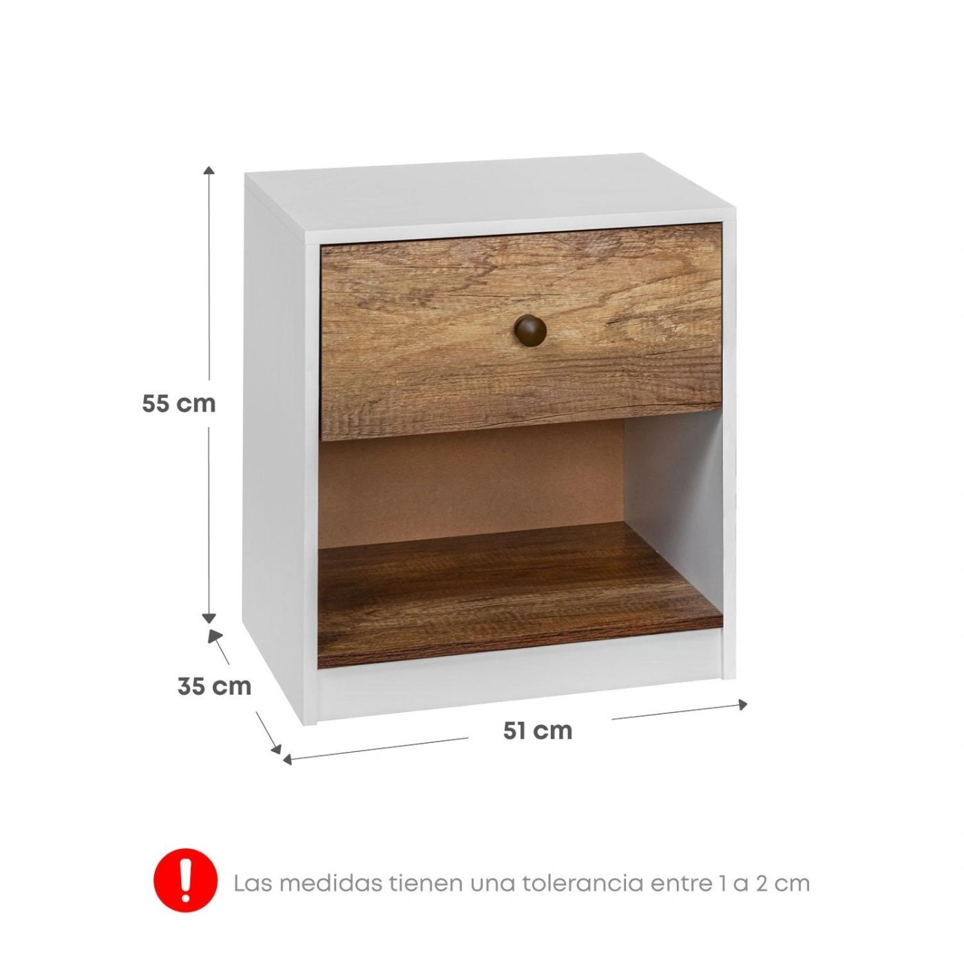 DORMITORIO RIZZOLI FIRENZE KING CON CAJONES MARRON + VELADOR MUNDIAL - 8