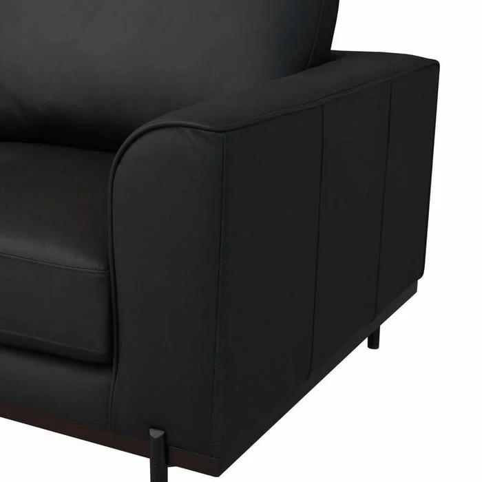 SILLÓN RIPLEY HOME KIKA CUERO NEGRO - 7