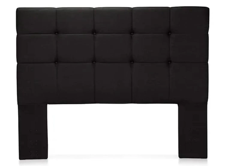 DORMITORIO EUROPEO ROSEN DRIVEN 2 PLAZAS ISSEY GRAFITO + 2 VELADORES + 2 ALMOHADAS MEMORY MAX - 5