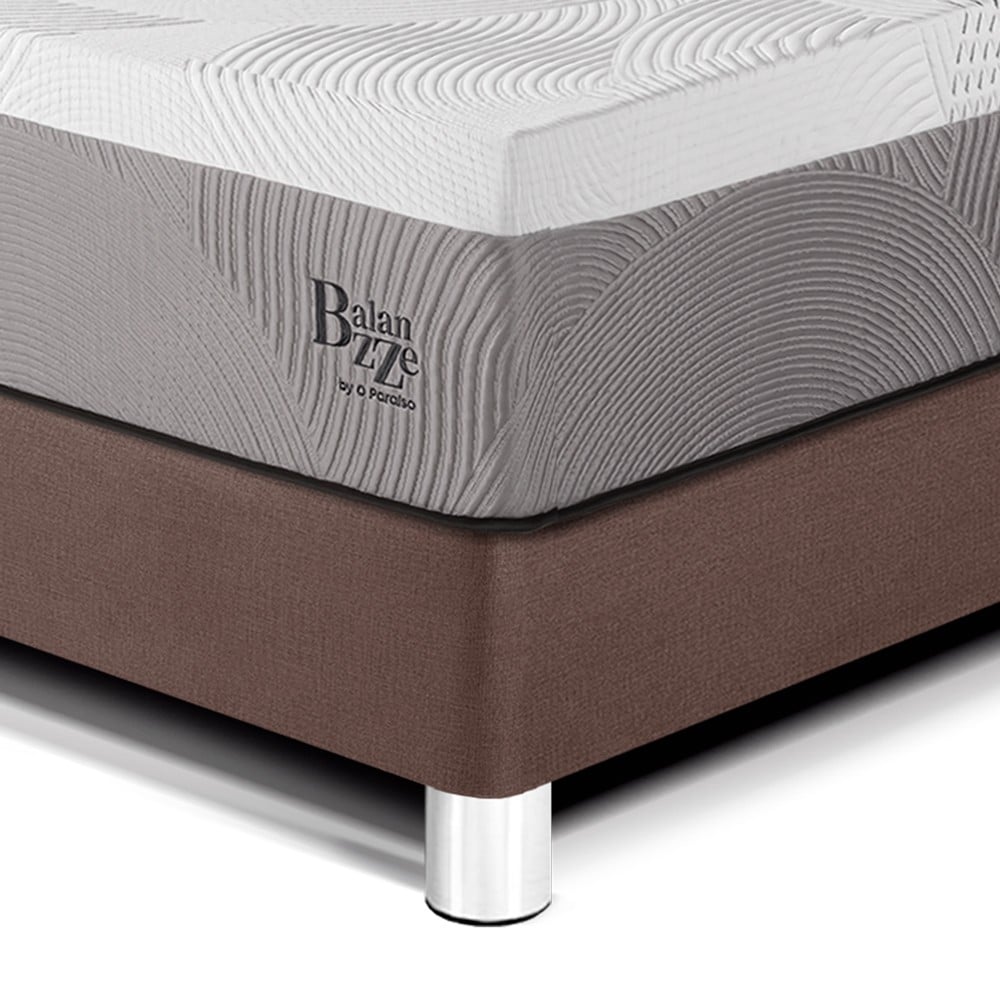 DORMITORIO PARAÍSO ROYAL BALANZZE 1.5 PLAZAS + CABECERA GOLD CHOCOLATE + 1 ALMOHADA VISCOELÁSTICA - 2