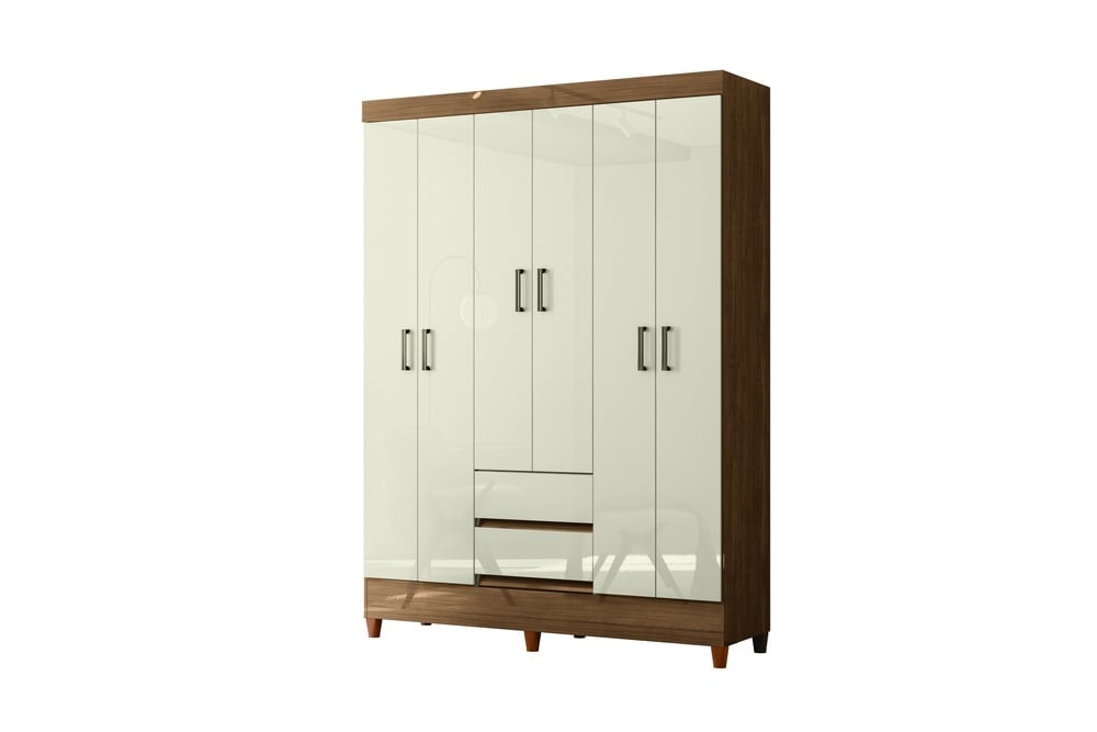 ROPERO RIPLEY HOME FIT 6 PUERTAS 2 CAJONES CREMA - 2