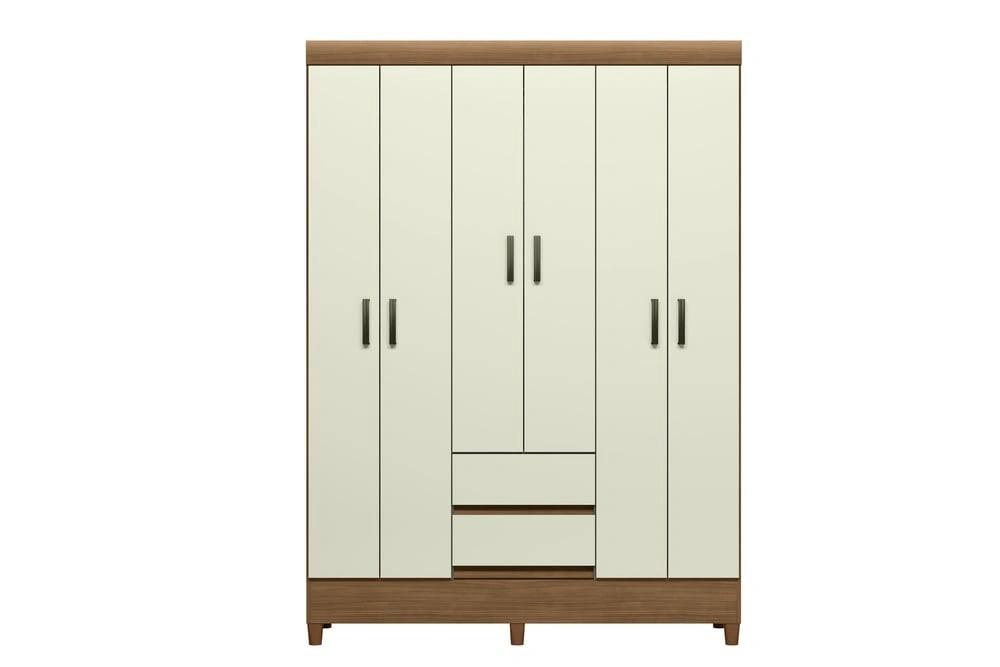 ROPERO RIPLEY HOME FIT 6 PUERTAS 2 CAJONES CREMA - 3
