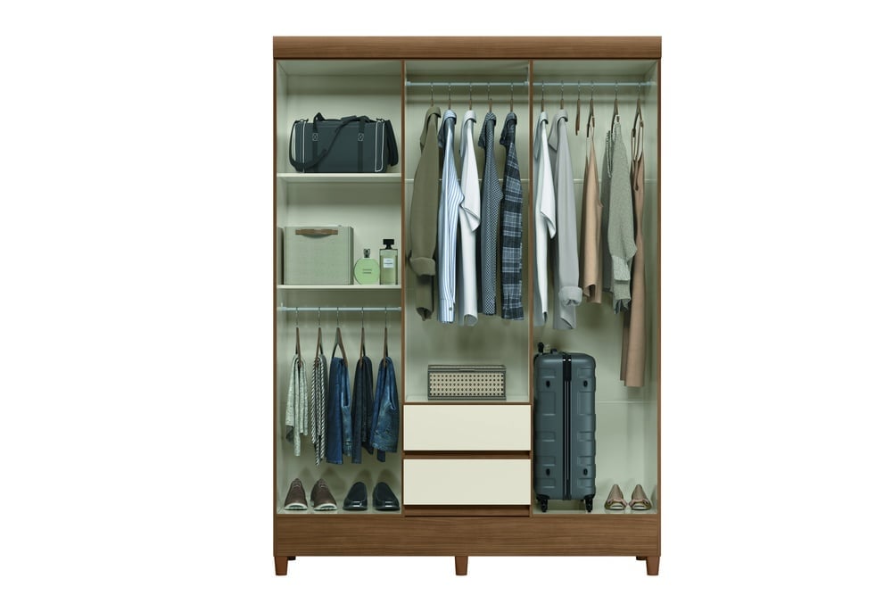 ROPERO RIPLEY HOME FIT 6 PUERTAS 2 CAJONES CREMA - 5