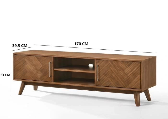 MESA DE TV RIPLEY HOME CENTURY MARRÓN HASTA 65" - 3