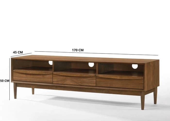 MESA DE TV RIPLEY HOME CENTURY CON CAJÓN MARRÓN HASTA 65" - 3