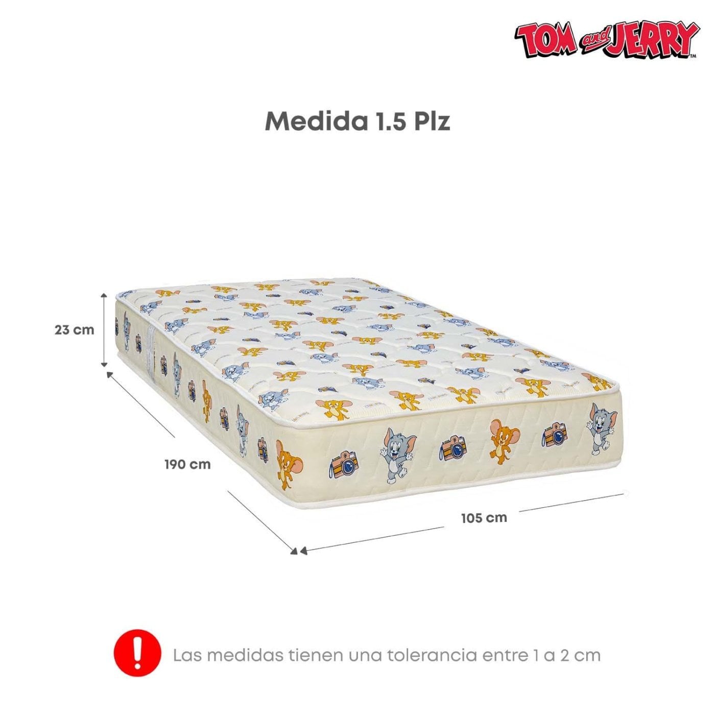 COLCHÓN FORLI TOM & JERRY 1.5 PLAZAS - 7
