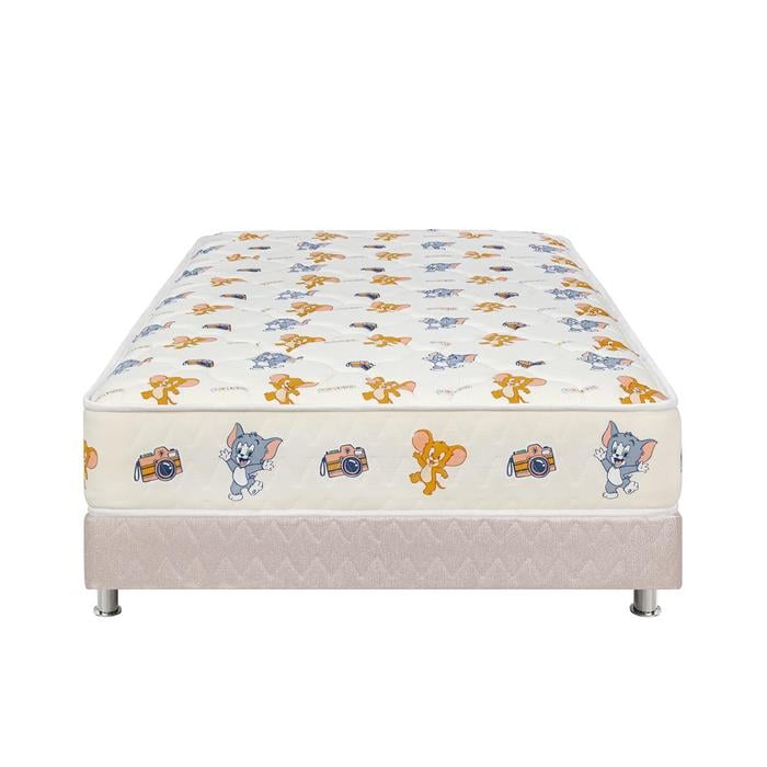 CAMA FORLI BEIGE COLCHÓN TOM & JERRY 1.5 PLAZAS - 2
