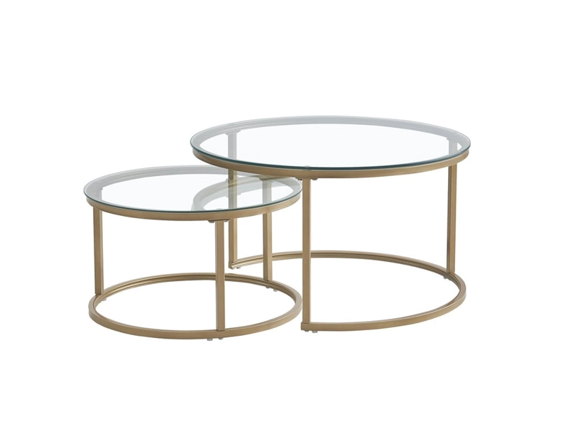 MESA DE CENTRO RIPLEY HOME SETX2 CANNES TRANSPARENTE - 2