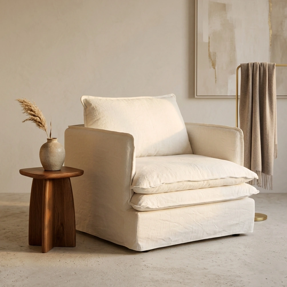 SILLÓN MAISON LINETT LILLE IVORY - 1
