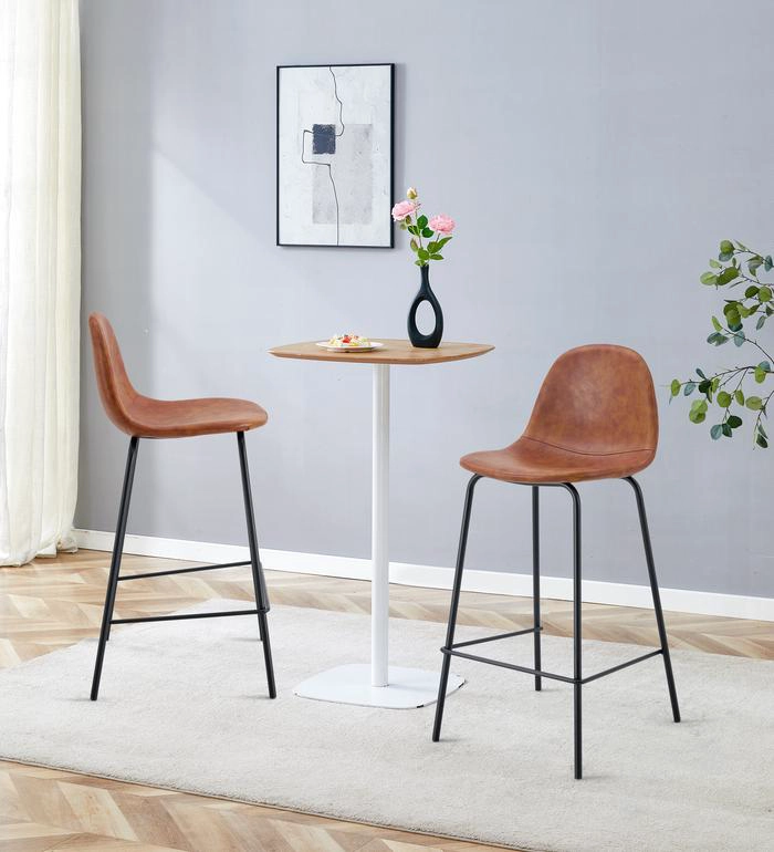 SILLA DE BAR RIPLEY HOME INDUSTRIAL MADERA CAMEL - 2