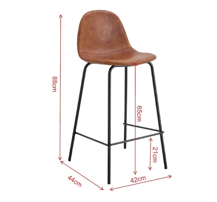 SILLA DE BAR RIPLEY HOME INDUSTRIAL MADERA CAMEL - 3