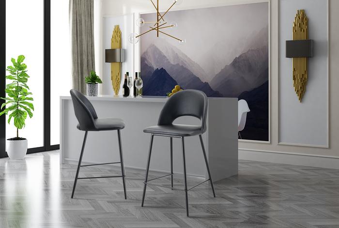 SILLA DE BAR RIPLEY HOME INDUSTRIAL MADERA NEGRO - 2