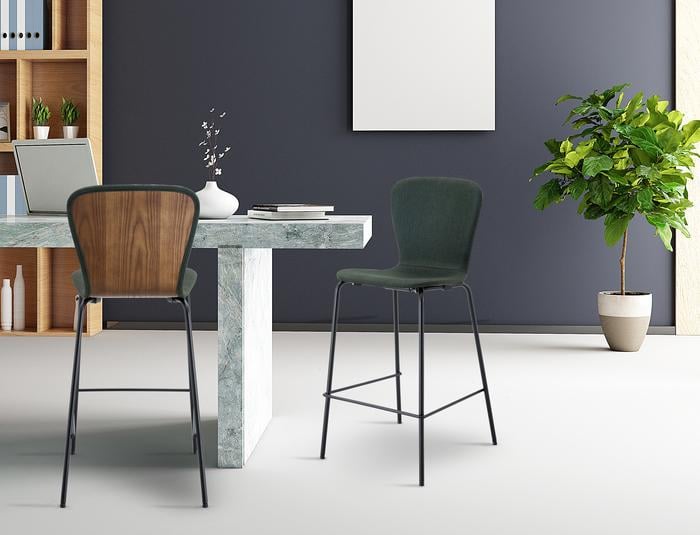 SILLA DE BAR RIPLEY HOME BOHEMIO MADERA VERDE - 2