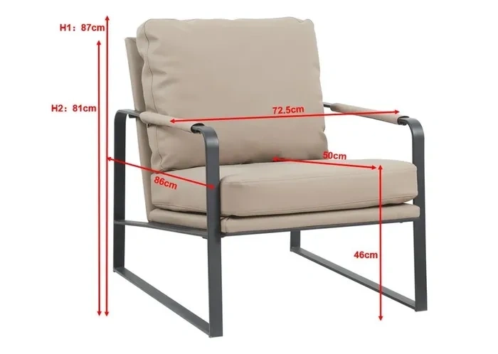 BUTACA RIPLEY HOME WEIL TAUPE - 3