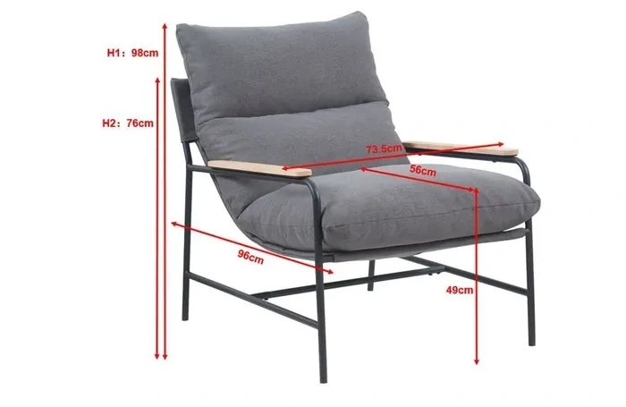 BUTACA RIPLEY HOME BERLIN GRIS - 4