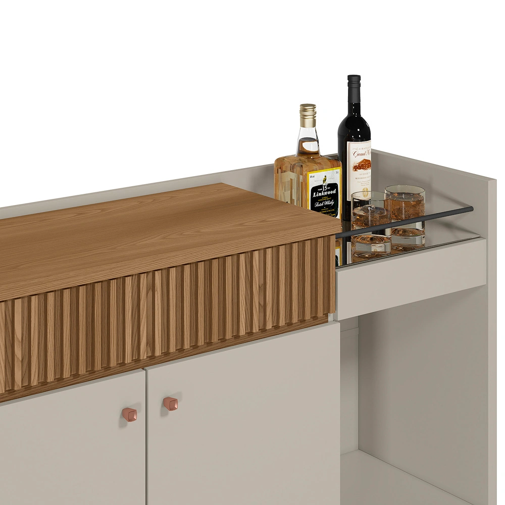 BAR APARADOR RIPLEY HOME LUCCA ALMENDRA/BLANCO HUMO - 5