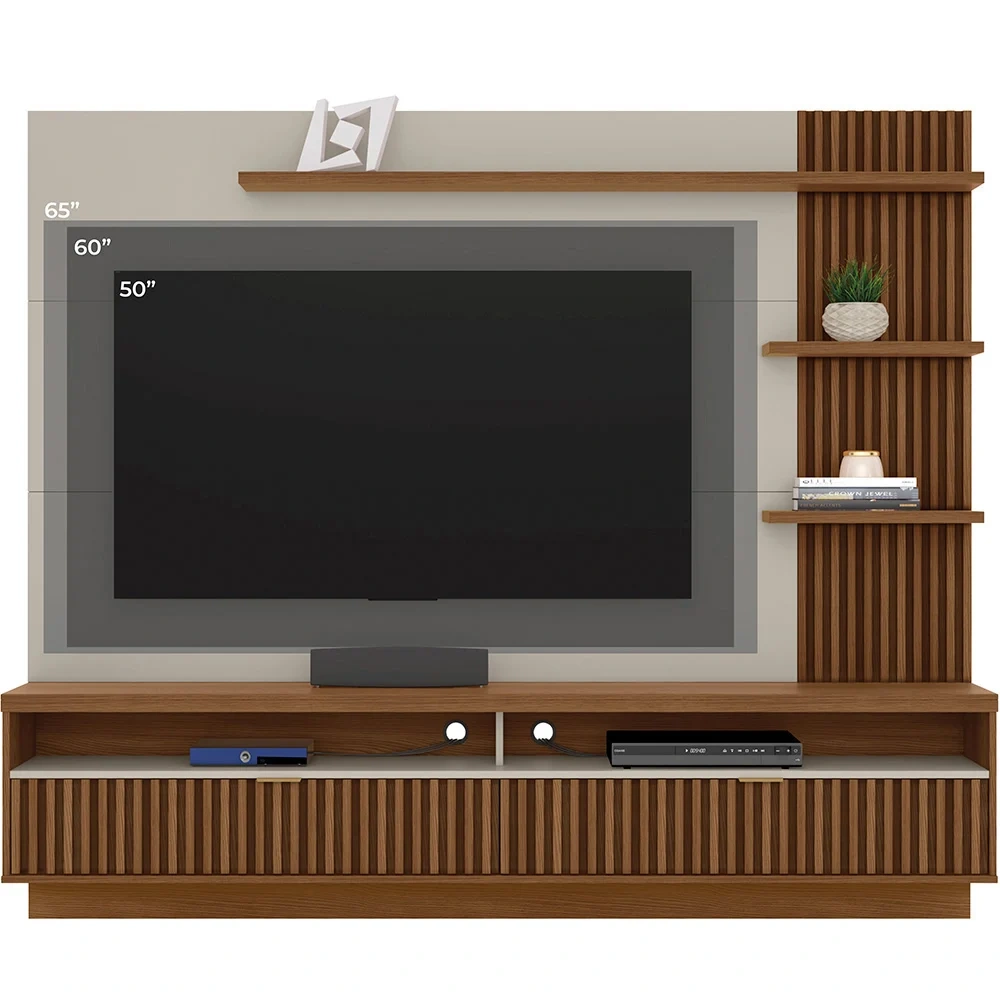PANEL DE TV RIPLEY HOME ARARUNA OFF WHITE HASTA 65" - 4