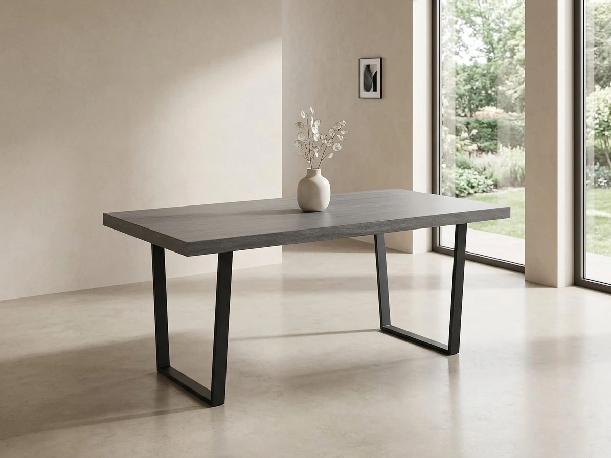 MESA COMEDOR RIPLEY HOME MARCELO GRIS 180 X 90 CM - 1