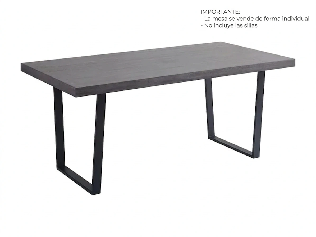 MESA COMEDOR RIPLEY HOME MARCELO GRIS 180 X 90 CM - 2