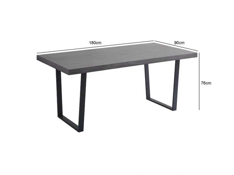 MESA COMEDOR RIPLEY HOME MARCELO GRIS 180 X 90 CM - 3