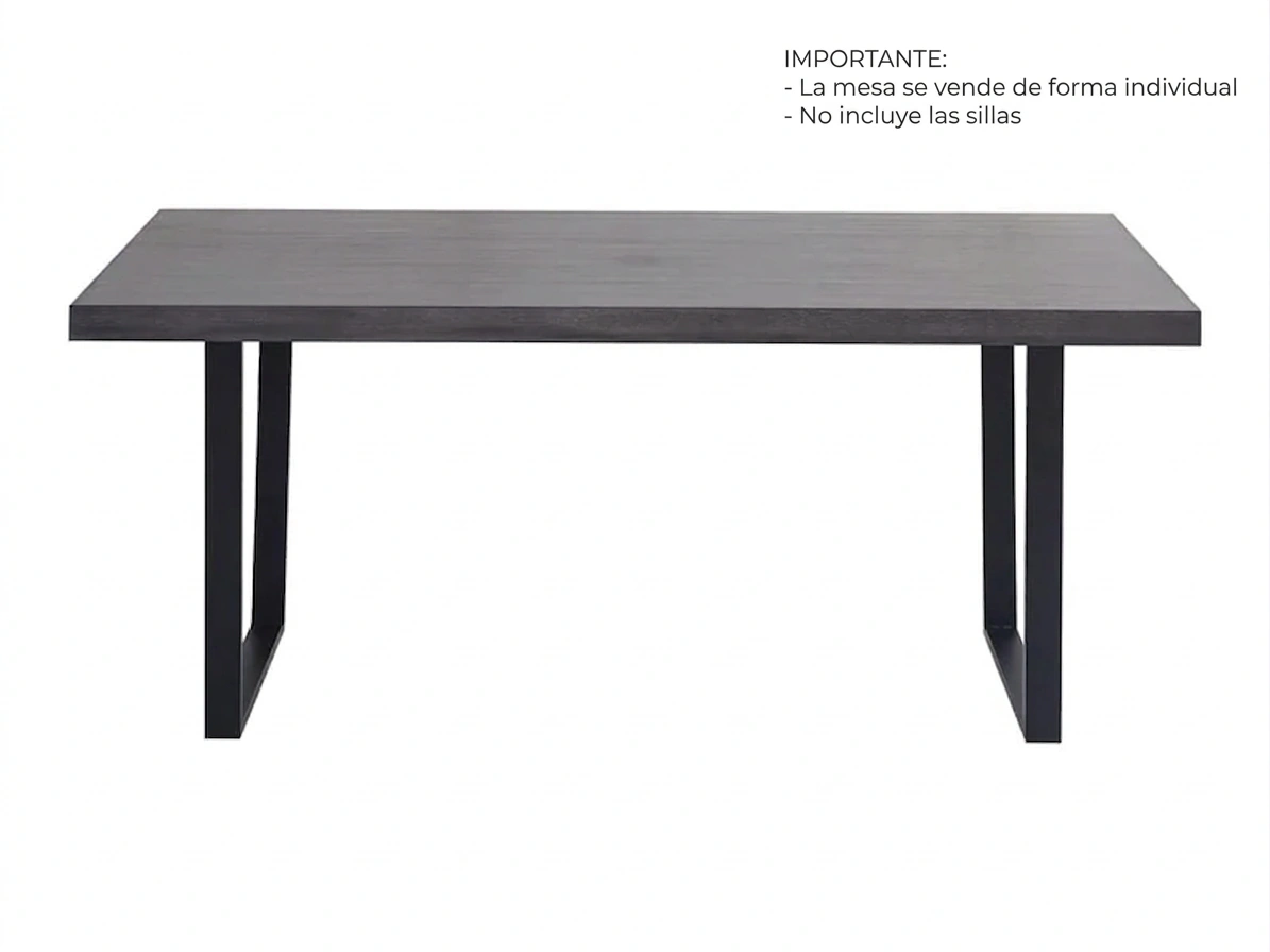MESA COMEDOR RIPLEY HOME MARCELO GRIS 180 X 90 CM - 4